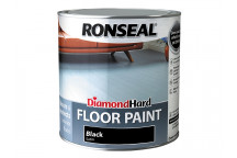 Ronseal Diamond Hard Floor Paint Satin Black 2.5 litre