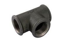 1\"X3/4\"X1/2\" BSPF UNEQ TEE BLACK GF130
