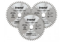 Trend CraftPro Plunge Saw Blade 160 x 20mm x 48T (Pack 3)