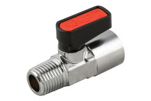 1/4\"BSPM x 1/4\"BSPF Brass Ball Valve Gas Mini