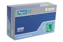 Rapid 140/6 6mm Galvanised Staples Box of 5000