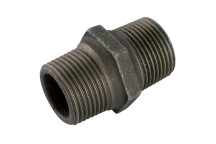 3/4\" BSPT MALE HEX NIPPLE BLACK GF280