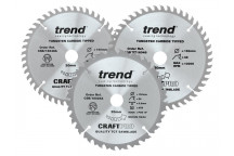 Trend CraftPro Plunge Saw Blade 160 x 20mm x 24T/48T (Pack 3)