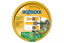 Hozelock Starter Hose Starter Set 15m 12.5mm (1/2in) Diameter