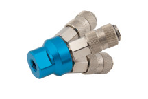 1/4\" BSPP Female Triple Outlet Connector