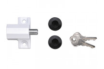 Yale Locks P114 Patio Door Lock White Finish Visi-pack