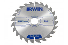 IRWIN Construction Circular Saw Blade 190 x 30mm x 24T ATB