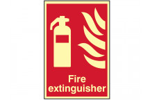 Scan Fire Extinguisher Photoluminescent - 200 x 300mm