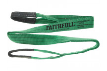 Faithfull Lifting Sling Green 2 Tonne 60mm x 2m