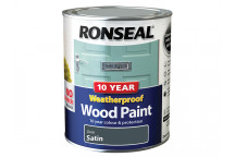 Ronseal 10 Year Weatherproof Wood Paint Grey Satin 750ml