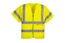 C372 - Hi-Vis Band and Brace Zip Vest S/S Yellow XL Portwest