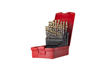 Set 18 (A002 x 29)HSS TiN-Tip Straight Shank Jobber Drill, Plastic Case (A095)