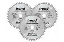 Trend CraftPro Panel Trim Saw Blade 165 x 20mm x 48T (Pack 3)