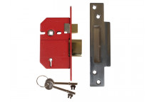 UNION StrongBOLT 2200S BS 5 Lever Mortice Sashlock Satin Chrome 68mm Box