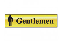 Scan Gentlemen - Polished Brass Effect 200 x 50mm