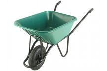 Walsall 120L Green Monarch Polypropylene Wheelbarrow