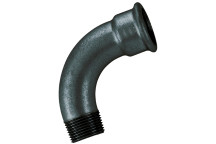 3/4\" BSPT/BSP MALE/FEM 90 BEND BLACK