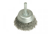 Lessmann DIY Cup Brush with Shank 50mm, 0.35 Steel Wire