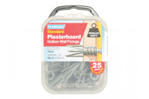 Plasplugs CF 111 Standard Plasterboard Fixings Pack of 25