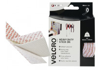 VELCRO Brand VELCRO Brand Heavy-Duty Stick On Tape 50mm x 1m White