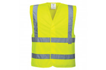 C470 Hi-Vis Two Band & Brace Vest Yellow 4X5X