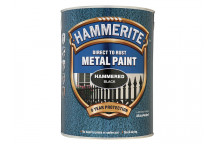 Hammerite Direct to Rust Hammered Finish Metal Paint Black 2.5 Litre