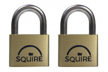 Squire LN4T Lion Brass Padlocks 5-Pin 40mm Twin Pack (2 x LN4KA)