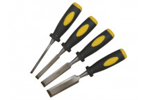 BlueSpot Tools Chisel Set Double Colour Handle Set, 4 Piece