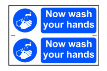 Scan Now Wash Your Hands - PVC 300 x 200mm