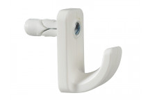 Plasplugs White Single Hollow Door Hook Pack of 1