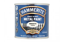 Hammerite Direct to Rust Smooth Finish Metal Paint Cream 250ml
