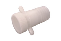 1.1/2\"BSPP MALE WHITE POLY TAIL