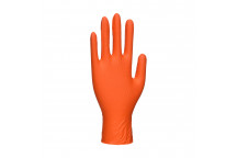 A930 Portwest Orange HD Disposable Gloves Orange Large