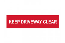 Scan Keep Driveway Clear - PVC 200 x 50mm