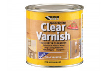 Everbuild Quick Dry Wood Varnish Satin Clear 250ml