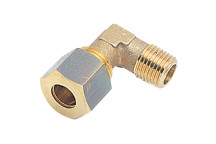 1/2\" BSPT Male x 10mm OD Male Stud Elbow