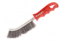 Faithfull Wire Scratch Brush Steel Red Handle