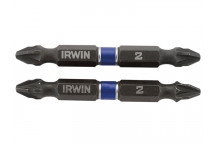 IRWIN Impact Double-Ended Screwdriver Bits Pozi PZ2 60mm (Pack 10)