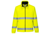 F303 - Hi-Vis Windbreaker Fleece Yellow Large