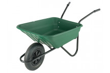 Walsall 90L Green Polypropylene Wheelbarrow