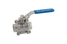 1/2\" BSPP 3PC FULL BORE B/V LOCK/LVR OP
