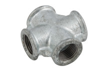 3/4\" BSP FEM EQUAL CROSS GALVANISED 180