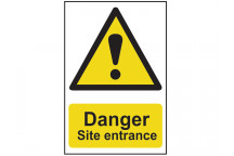 Scan Danger Site Entrance - PVC 400 x 600mm