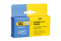 Tacwise 53 Light-Duty Staples 8mm (Type JT21 A) Pack 2000