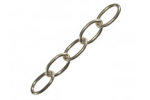 Faithfull Oval Chain 2.3mm x 10m Chrome