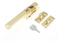 Yale Locks P115PB Lockable Window Handle Polished Brass Finish