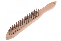 Faithfull 680/S3 Heavy-Duty Stainless Steel Scratch Brush - 3 Row