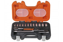 Bahco S160 Socket Set of 16 Metric 1/4in Drive