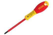 Stanley Tools FatMax VDE Insulated Screwdriver Pozidriv Tip PZ1 x 100mm