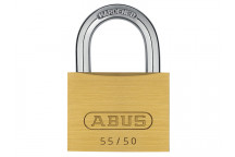 ABUS Mechanical 55/50mm Brass Padlock Carded